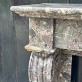 Charles X fireplace in Waulsort marble, early 19th century