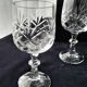 6 water glasses or large cut crystal wine glasses