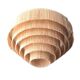 Scandinavian/vintage fringed suspension lamp Sweden