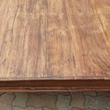 Very large old wooden coffee table