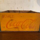 Old crate of old wooden coca cola