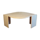Table basse oeil en travertin