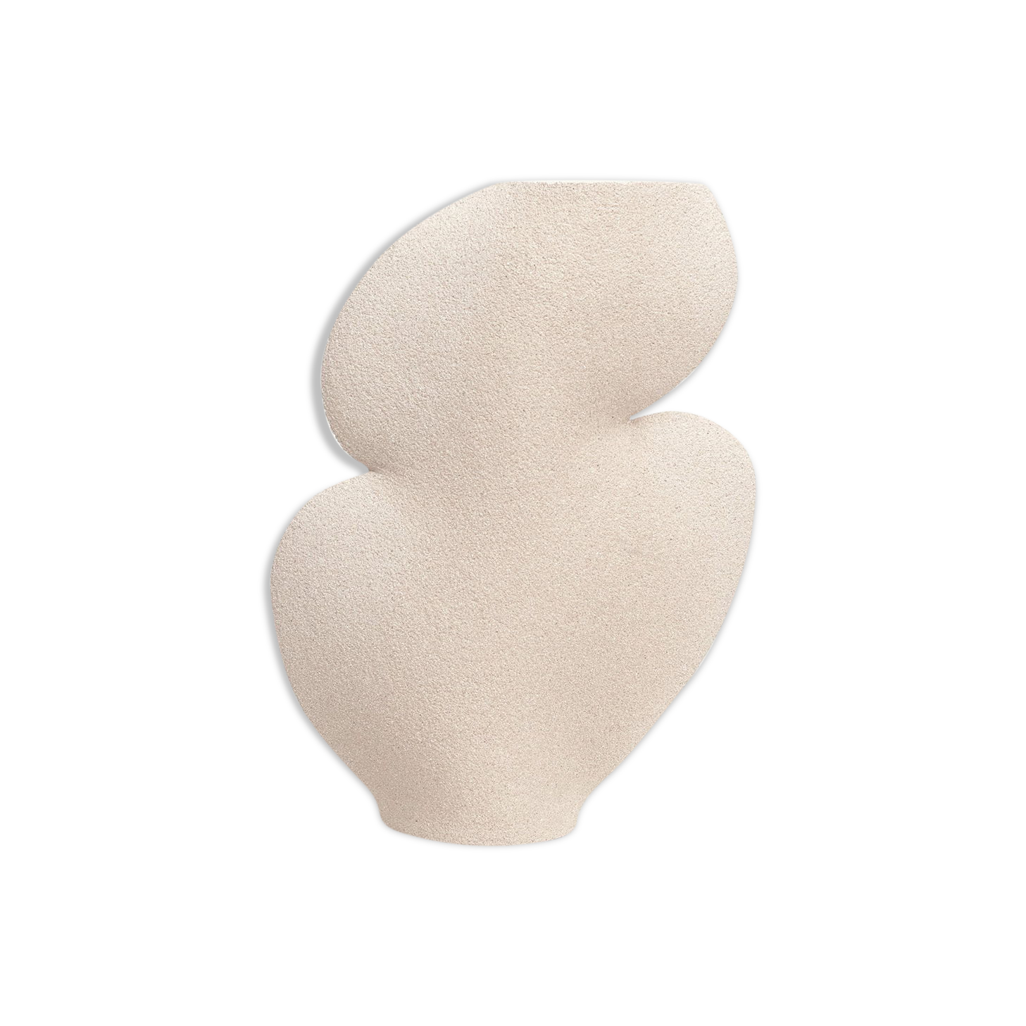 Ceramic vase 'ellipse n°1- white'