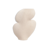 Ceramic vase 'ellipse n°1- white'