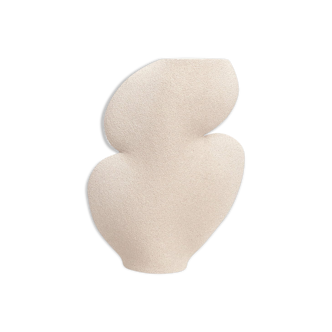 Vase en ceramique 'ellipse n°1- blanc'