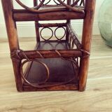 Rattan wall shelf