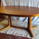 Table à manger ovale en teck - années 60/70