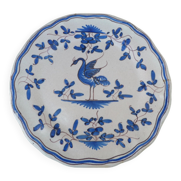 Toulouse plate blue bird