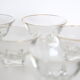 Ensemble de 5 coupes à champagne sans pied style bistrot