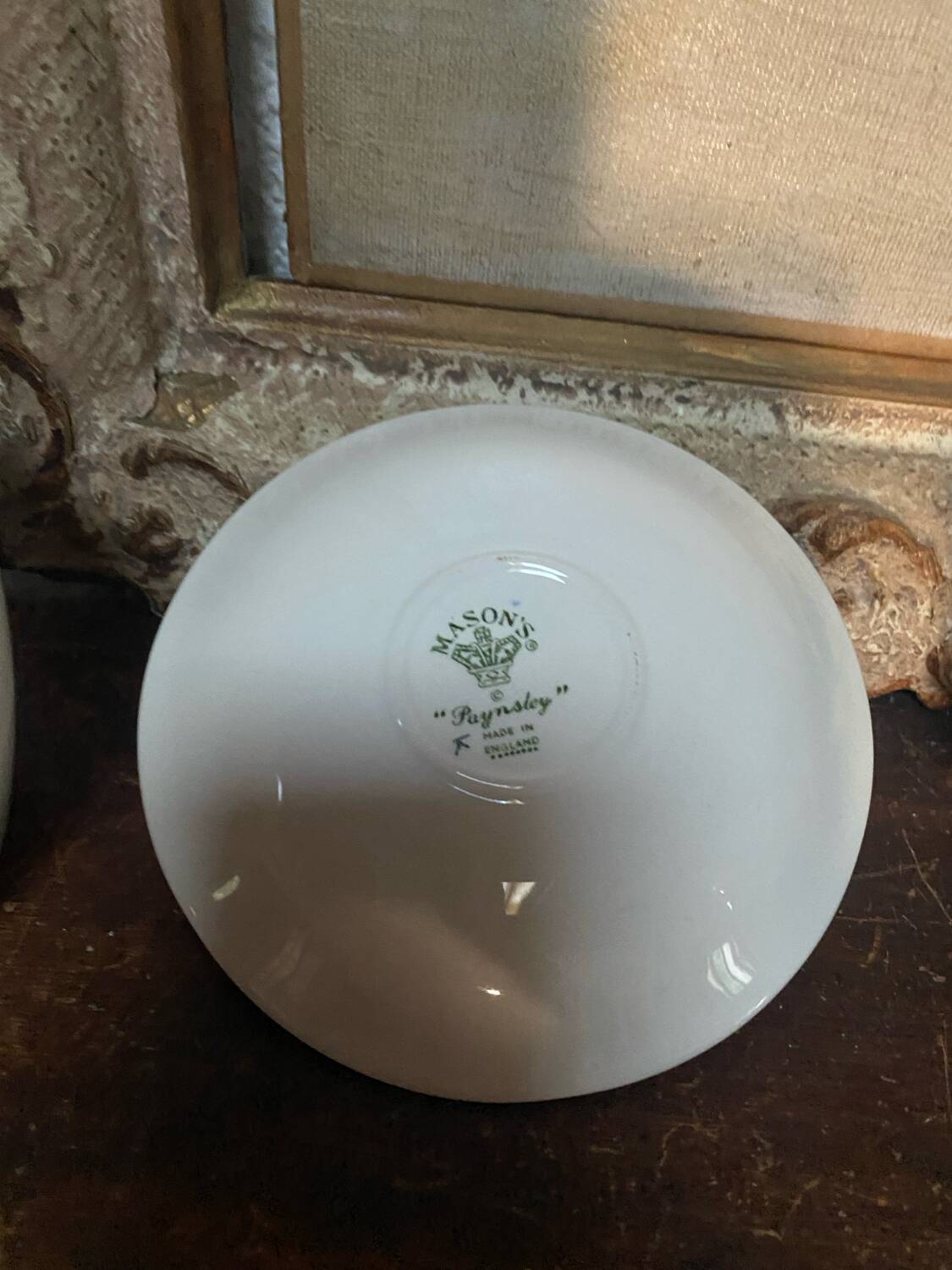 Mason's stamped ironstone mug