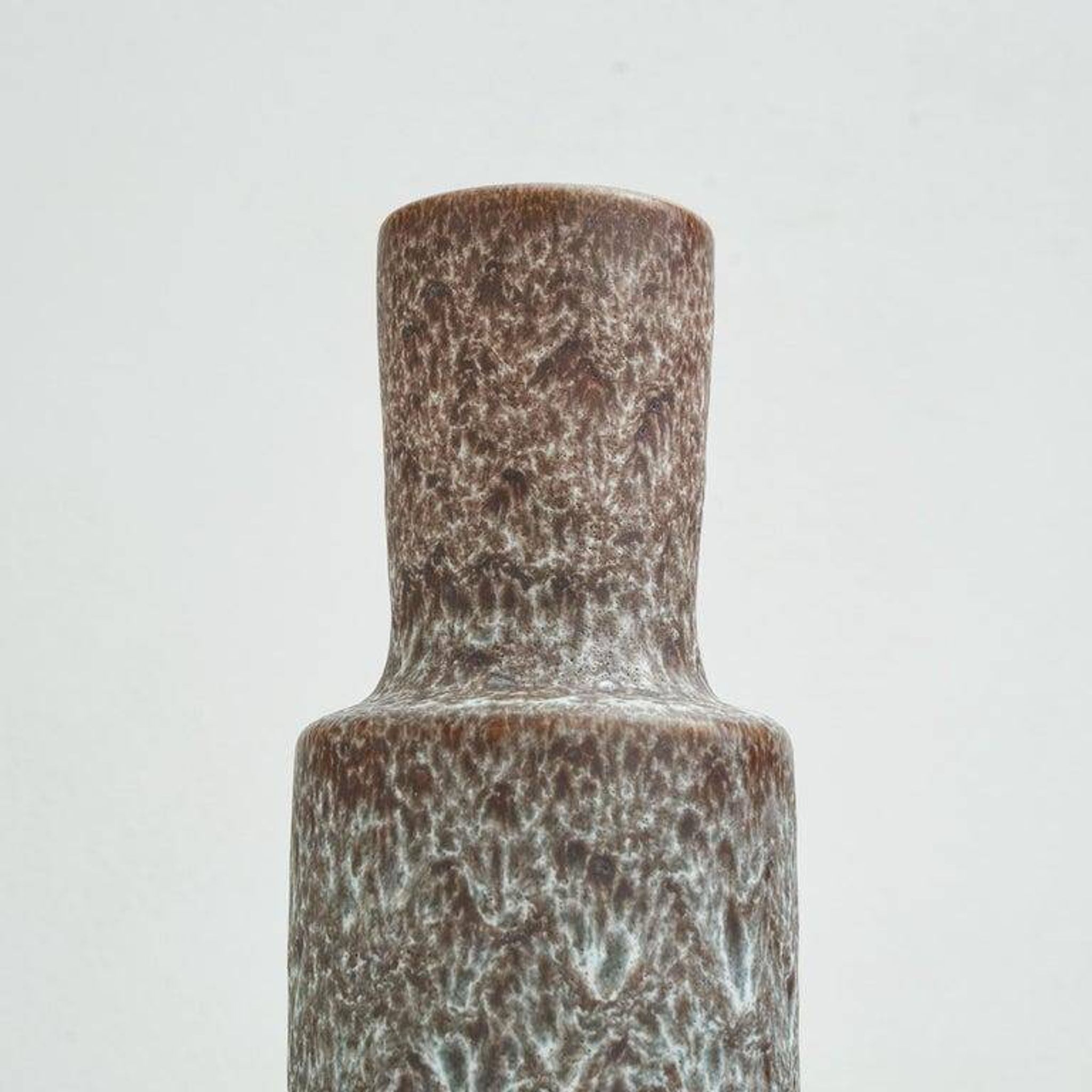 Glazed volcanic ceramic vase mid-century Steuler Keramik 1960