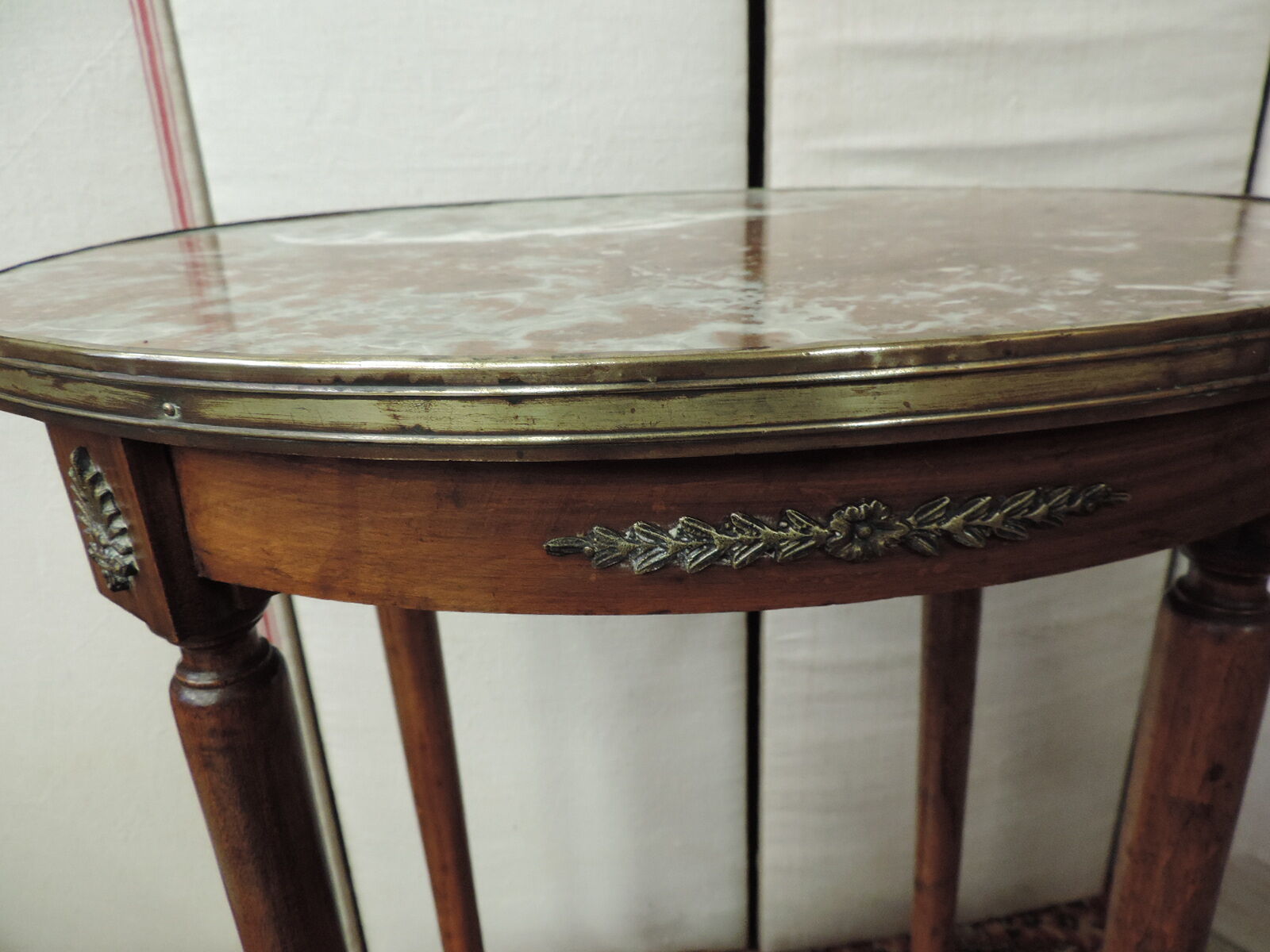 Louis XVI style harness marble top