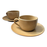 Set of 2 stoneware cups from France