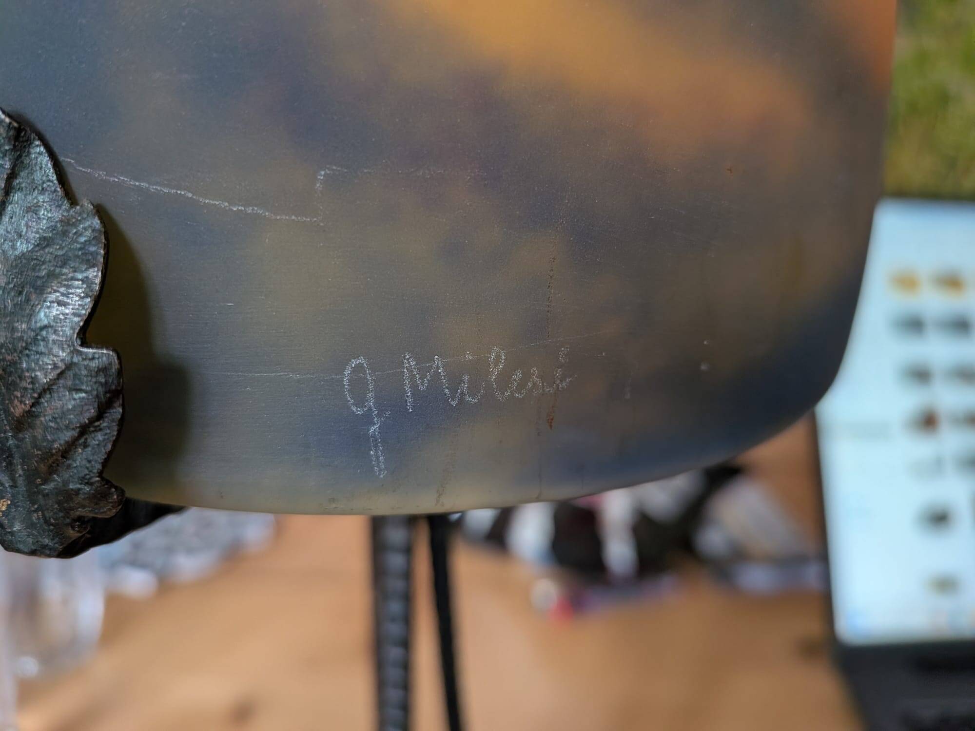 Art Deco glass paste lamp G. Milesi