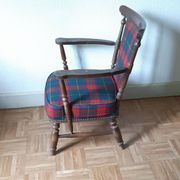 Fauteuil en tartan