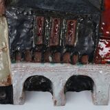 Ceramic wall plaquette by the Belgian Artist Elisabeth Vandeweghe for Ampho