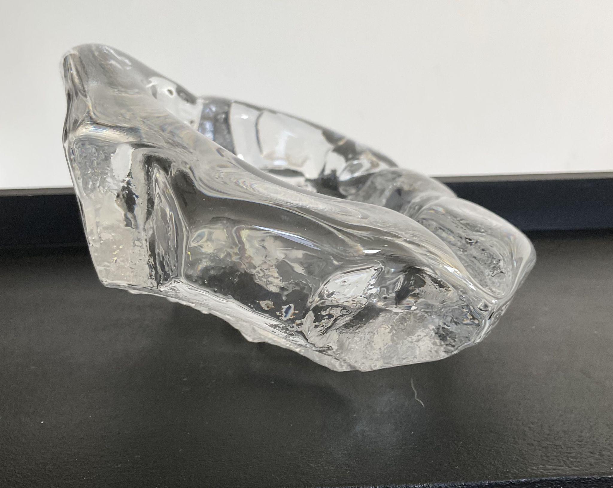 Trinket bowl vintage in 70s glass paste
