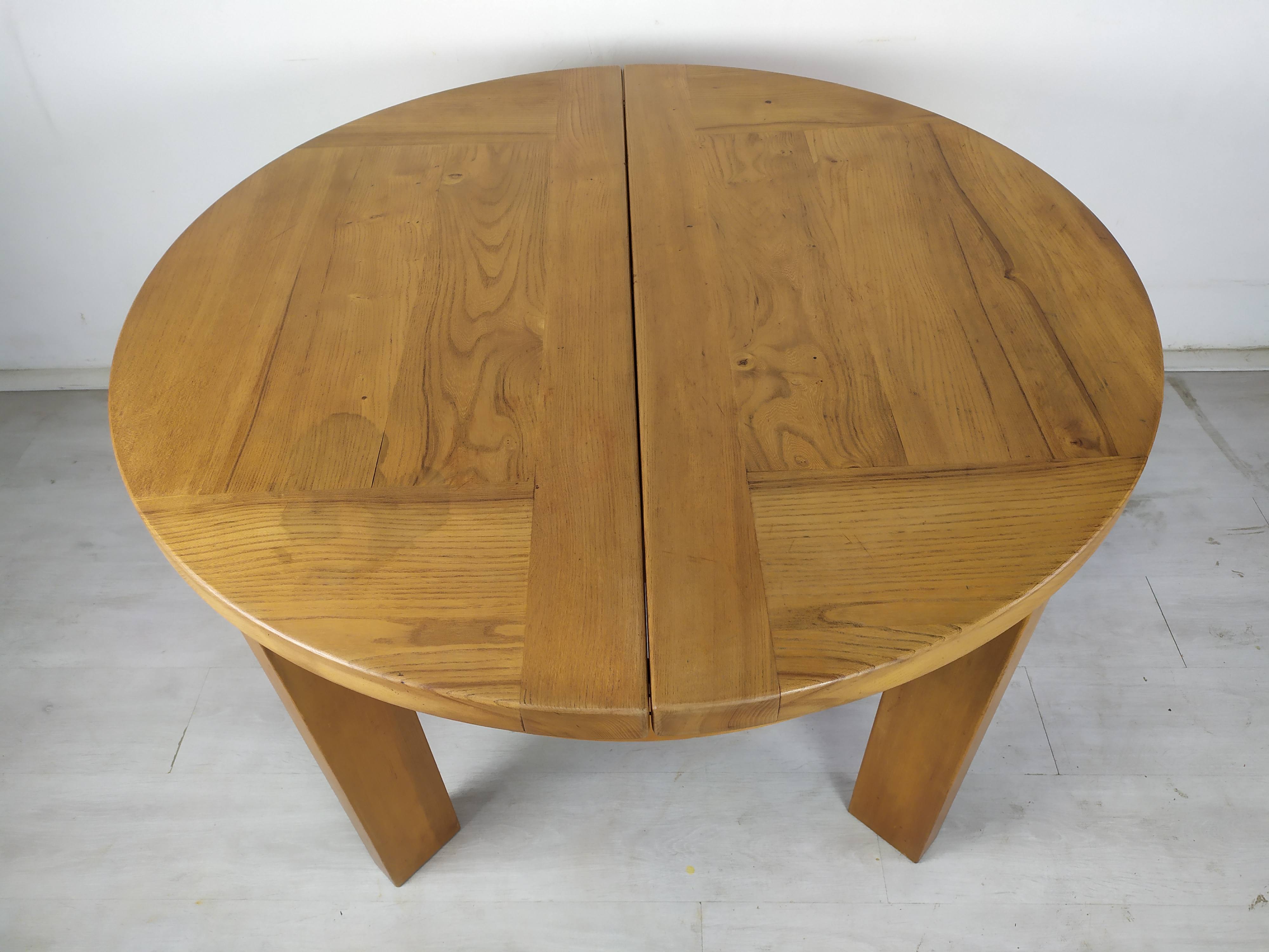 Renewed elm round table