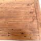 Farm table in solid cherry wood, one drawer, 1950s.