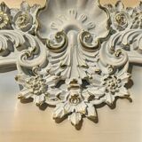 White wooden mirror