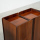 Rare rosewood side cabinets Afra Tobia Scarpa for Maxalto