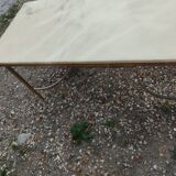 Antique vintage coffee table with marble top