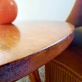 70s rattan coffee table