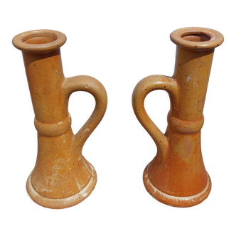 Sandstone candlesticks