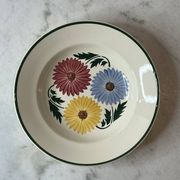 Lot de 10 assiettes creuses Chalons Digoin Sarreguemines décor floral