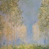 Poplar landscape signed