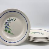 6 vintage plates stamped "niderviller"