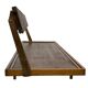 Mid-century daybed with removable backrest in oak 50's design
