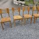 4 Vintage Chairs by Pierre Cruege, French design from the 60s