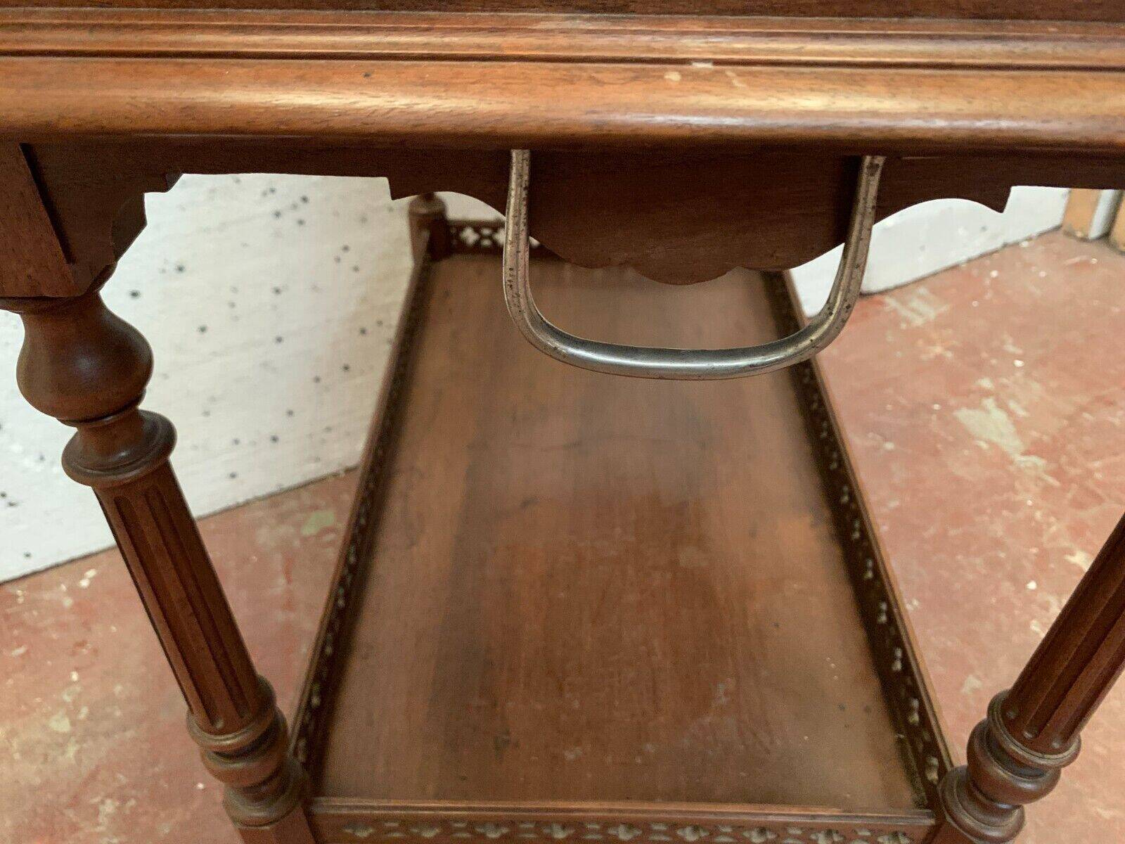 Louis XVI style serving table in carved walnut 20th century Console Tray