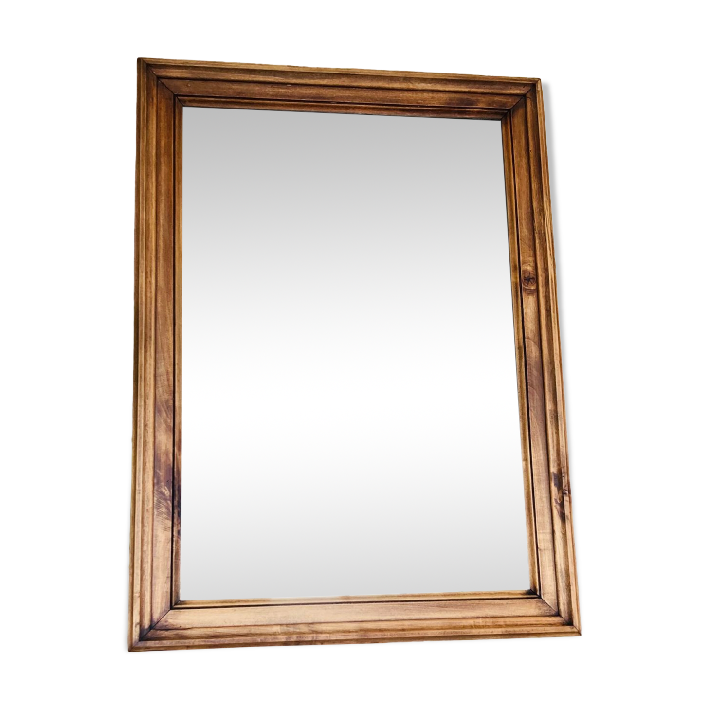 Large 19th century wall mirror in solid wood (available)