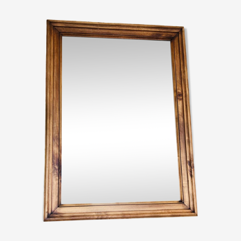 Large 19th century wall mirror in solid wood (available)