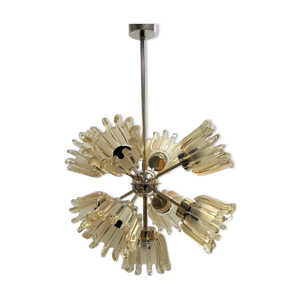 lustre en verre tulipe