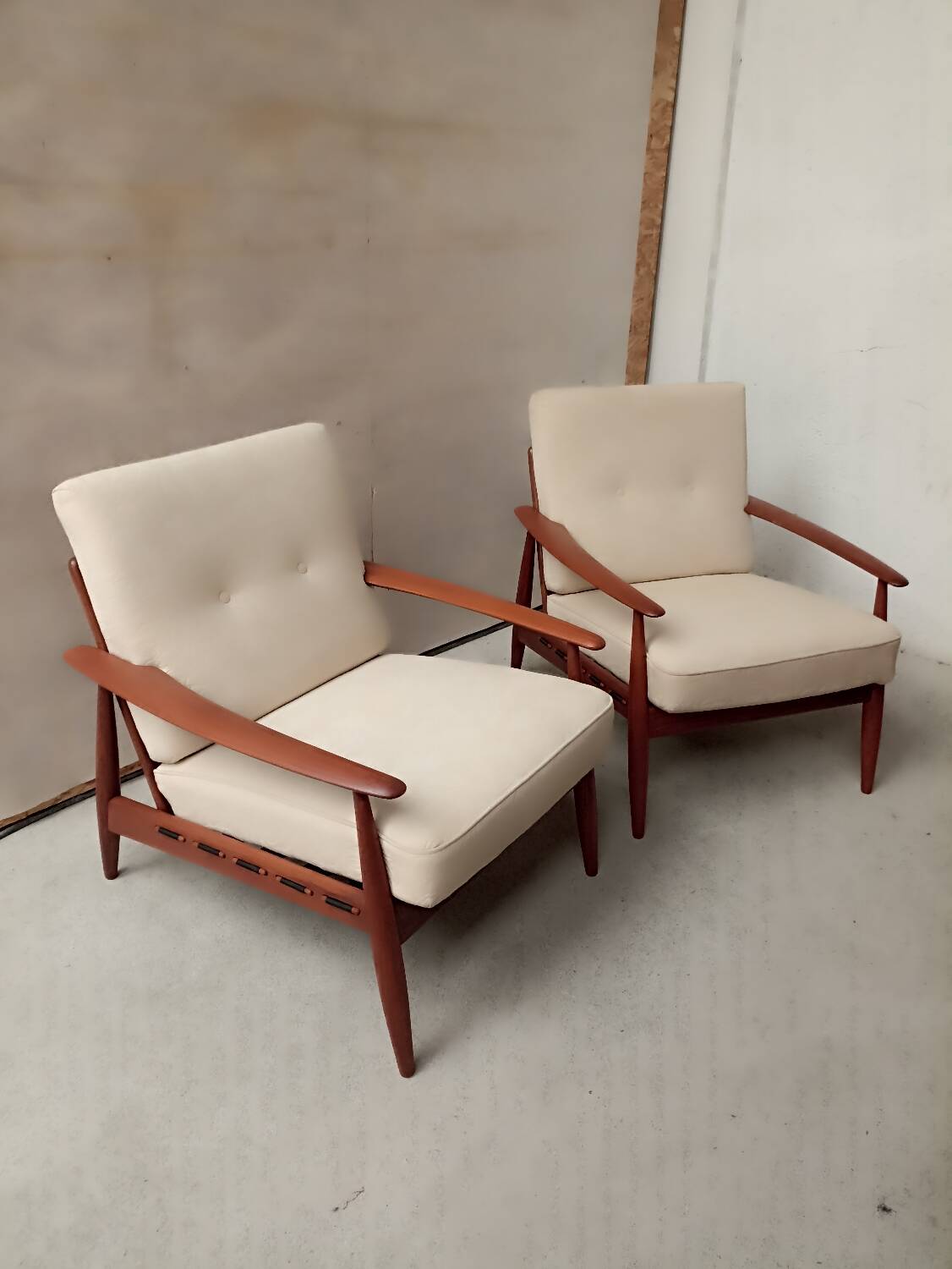 Pair of Scandinavian armchairs