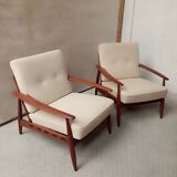 Paire fauteuils scandinave