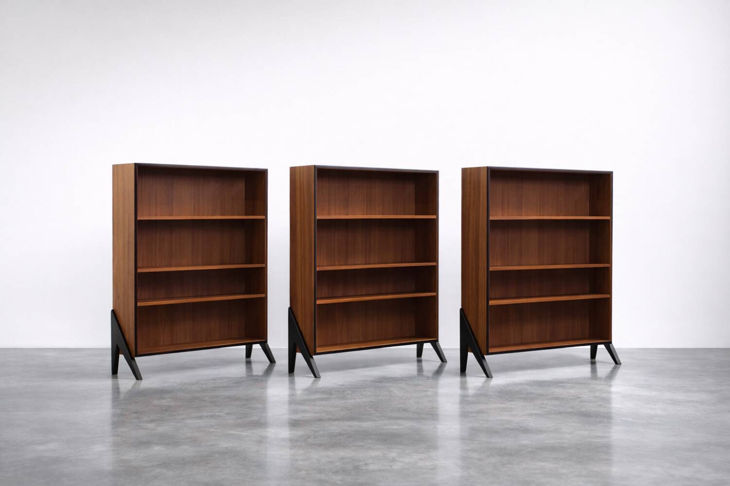 Vintage Mid-Century Scandinavian Modern Teak Bookcase, 1960s