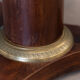 Mahogany pedestal table was central foot tripod gray marble of Sainte Anne nineteenth