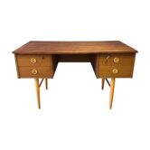 Desk 4 drawers with bevelled base