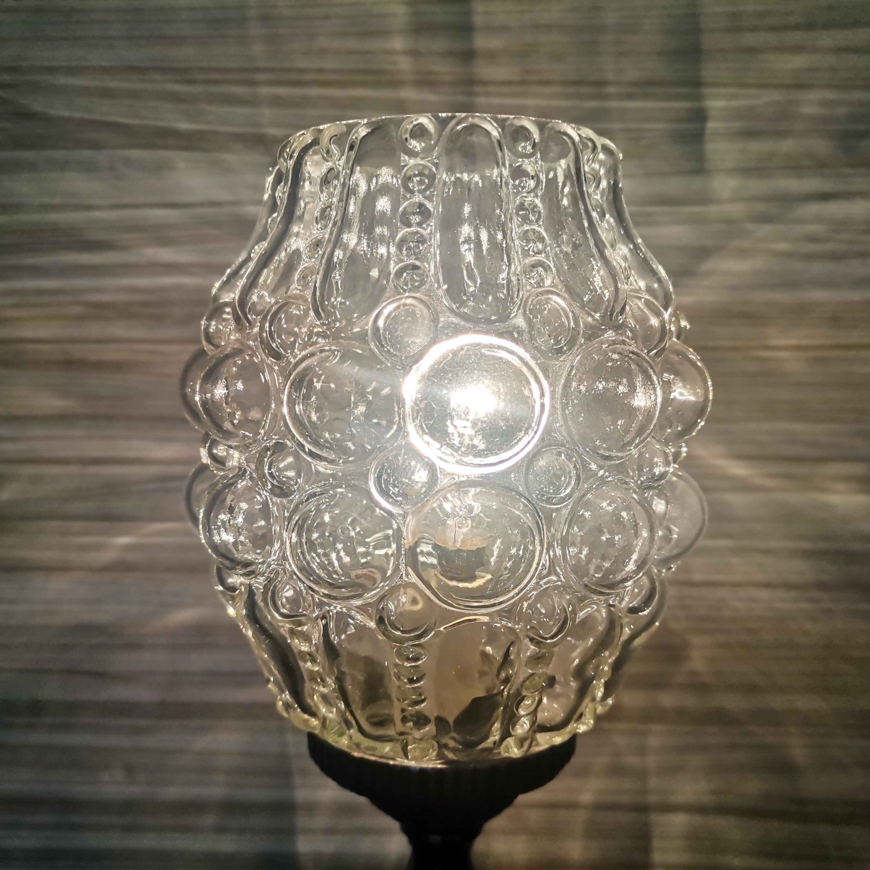 Glass table lamp 1950