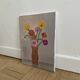 Tableau bouquet, peinture sur toile