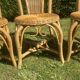 Very beautiful set of 4 antique rattan chairs. Luxury model, perfect condition.