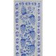 Hand-knotted rug, vintage Turkish rug 43x178 cm