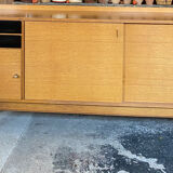 Oak buffet enfilade