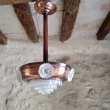 Art Deco pendant lamp glass building