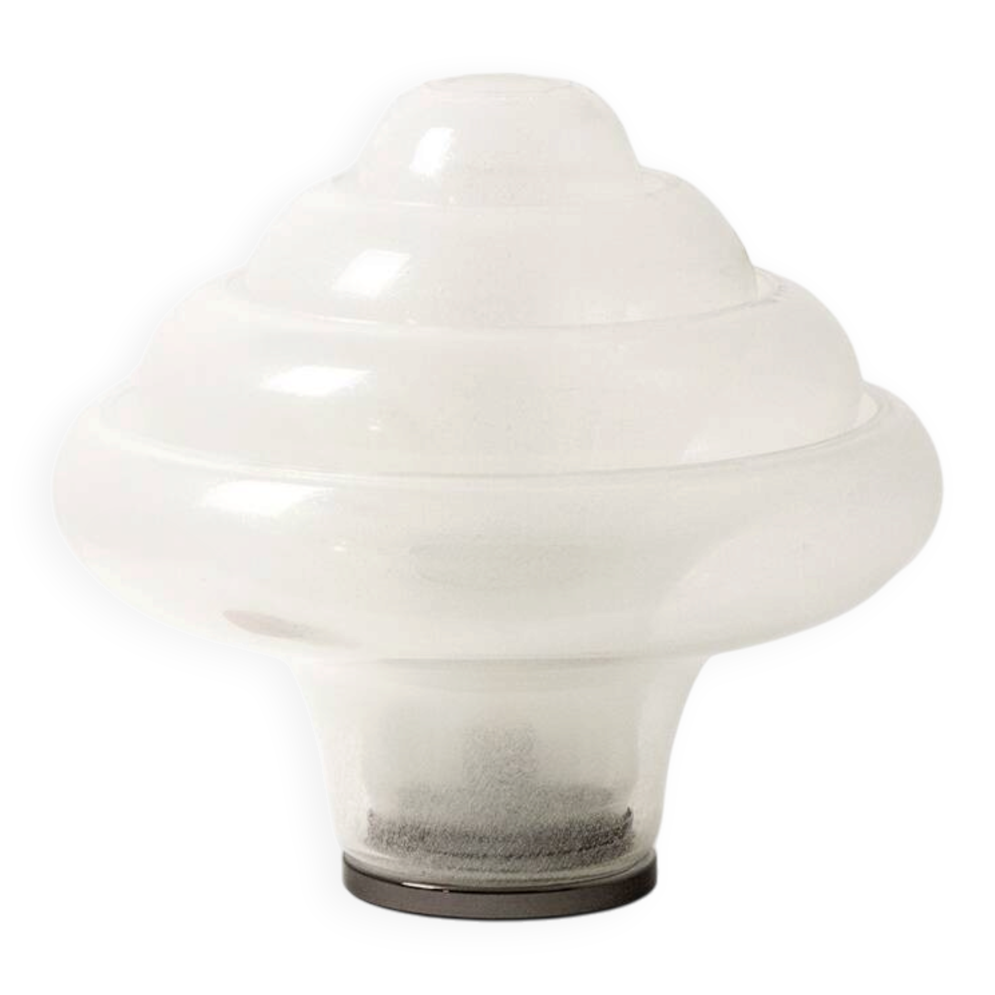 Carlo Nason. Lampe « Lotus » en verre. Italie, circa 1980.