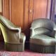Paire de fauteuils crapauds